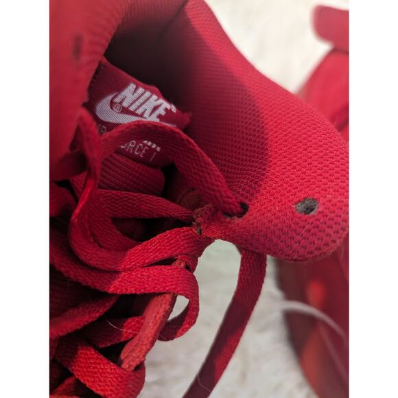 Nike Air Force 1 Mid Red October triple gym red suede - Picture 13 of 16
